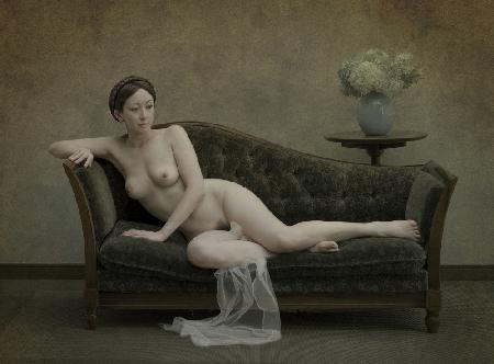 Nude on the sofa