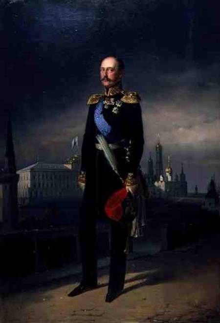 Portrait of Emperor Alexander II (1818-81) van G. Botmann