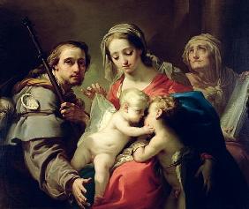 Madonna and Child with Saints John, Anna and Rocco, c.1785 (see 241258 for detail)