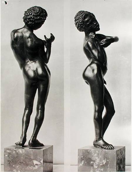 Back and side view of a young ethiopian slave, from Chalon-sur-Saone van Gallo-Roman