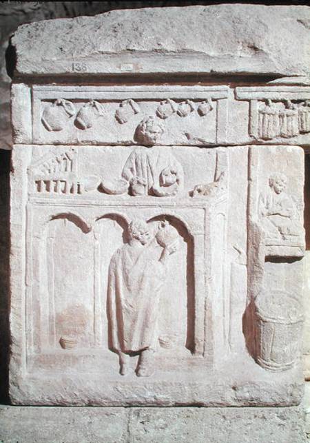 Relief depicting a wine merchant van Gallo-Roman