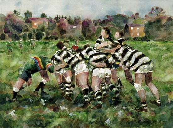 A Rugby Match, 1989  van Gareth Lloyd  Ball