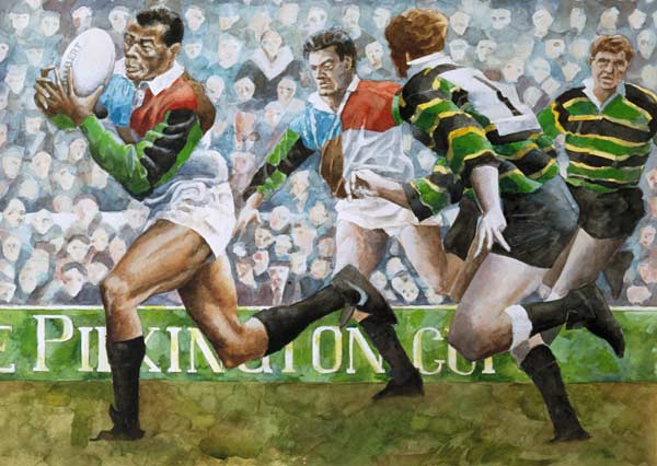 Rugby Match: Harlequins v Northampton, 1992 (w/c)  van Gareth Lloyd  Ball