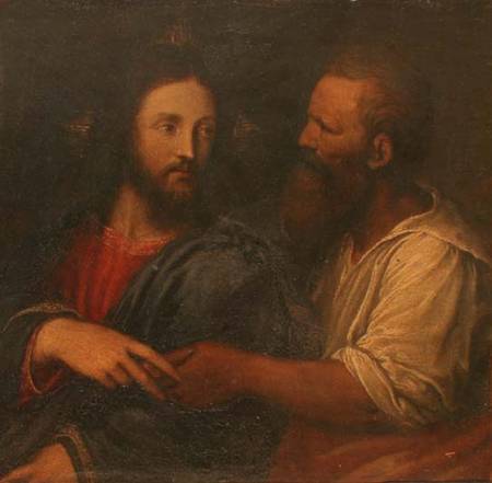 Christ with the Tribute Money (panel) van Garofalo