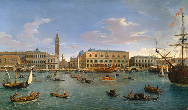 View of Venice from the Island of San Giorgio van Gaspar Adriaens van Wittel
