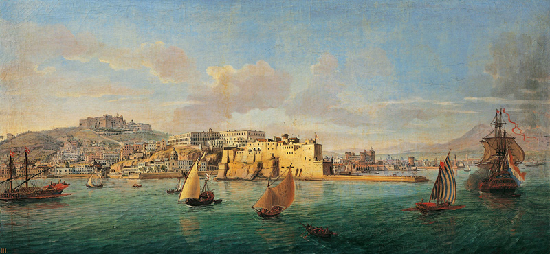 View of Naples van Gaspar Adriaens van Wittel