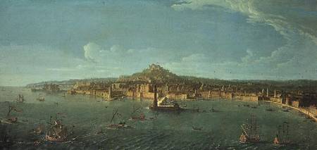 A View of Naples van Gaspar Adriaens van Wittel