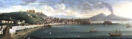 View of Naples from the west van Gaspar Butler