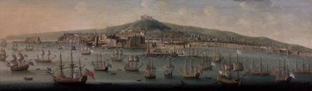 View of Naples van Gaspar Butler
