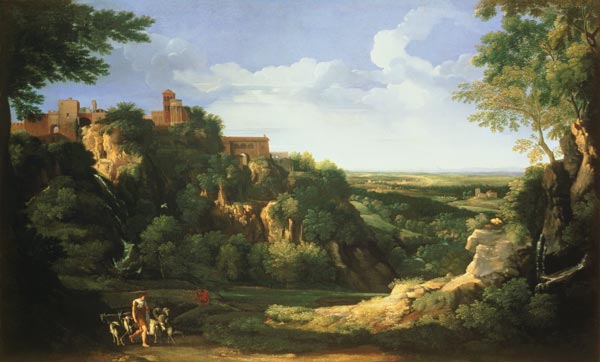 View of Tivoli with Rome in the Distance van Gaspard Dughet