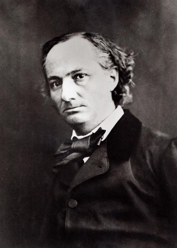 Charles Baudelaire (1821-67) (b/w photo)  van Gaspard Felix Tournachon Nadar
