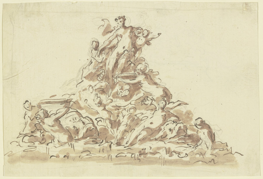 Entwurf zu einem Nymphenbrunnen van Gaspare Diziani