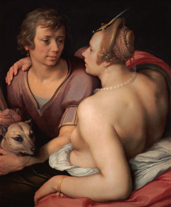 Venus und Adonis. van (gen. van Haarlem) Cornelisz Cornelis
