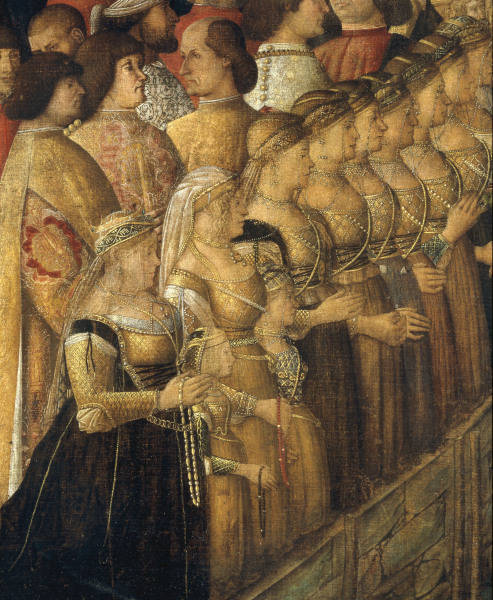 G.Bellini, Zuschauergruppe aus Errettung van Gentile Bellini