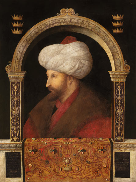The Sultan Mehmet II (1432-81) van Gentile Bellini