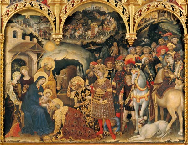 The Adoration of the King van Gentile da Fabriano