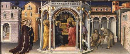 The Presentation in the Temple, from the Altarpiece of the Adoration of the Magi van Gentile da Fabriano