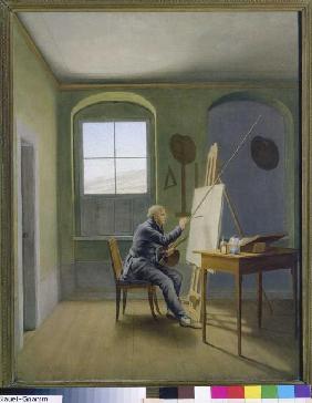 Caspar David Friedrich im Atelier