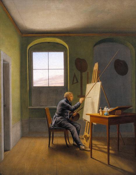 Caspar David Friedrich in het atelier