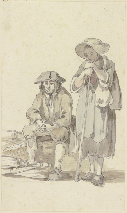 Peasant couple van Georg Melchior Kraus