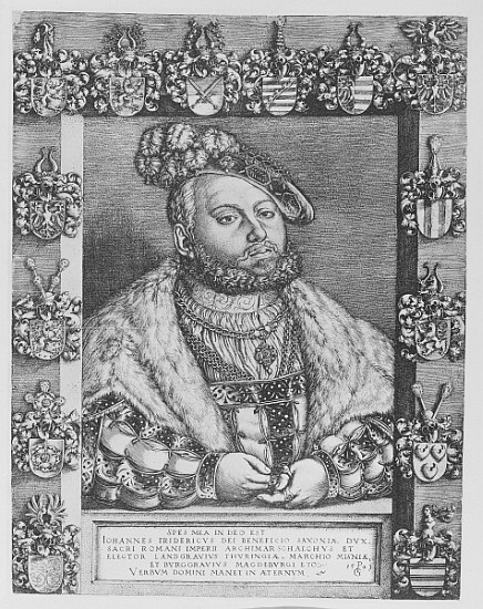Johann Friedrich I, Elector and Duke of Saxony van Georg Pencz