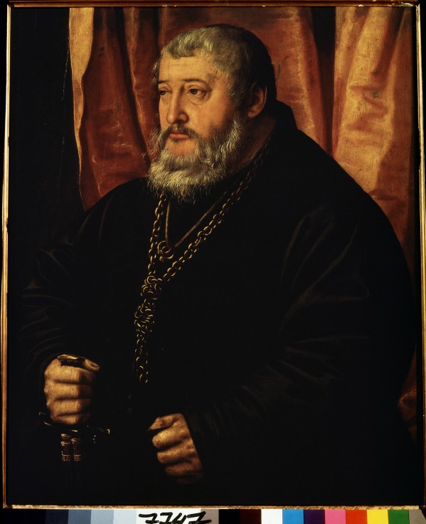 Portrait of the Elector Palatine Otto Henry (1502-1559) van Georg Pencz