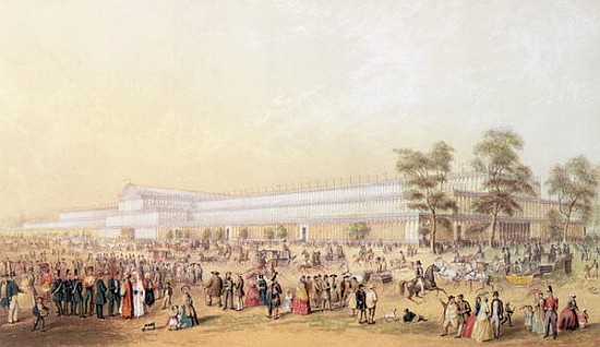 View of the Crystal Palace van George Baxter