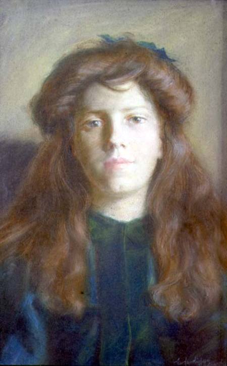 Portrait of a Young Girl van George Cartlidge