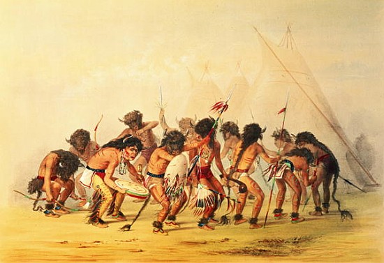 Buffalo Dance, c.1832 van George Catlin