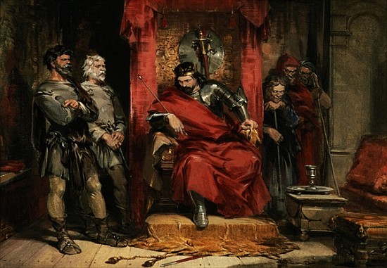 Macbeth instructing the Murderers employed to kill Banquo van George Cattermole