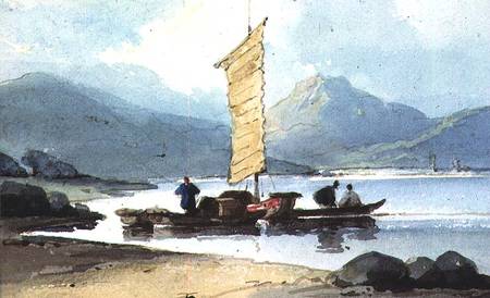 Boat with Yellow Sail, China van George Chinnery
