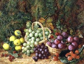 Still Life with Apples and Baskets of Grapes and Plums  (pair of 89392)