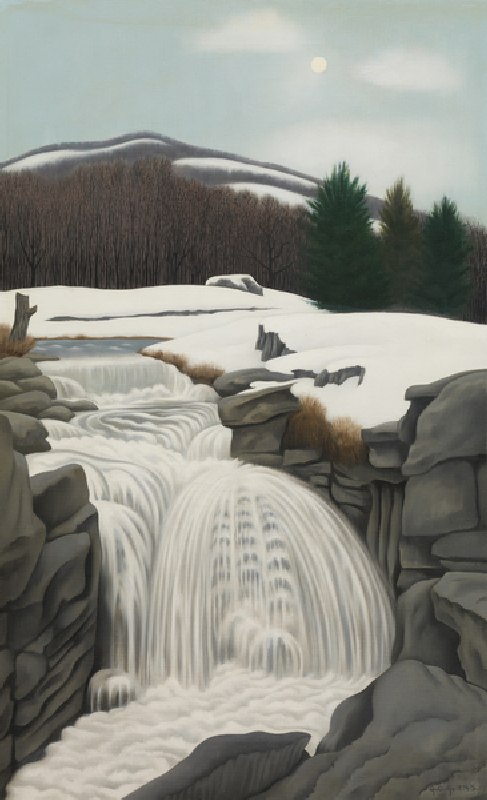 Brook in the Mountains, 1945 (oil on canvas) van George Copeland Ault