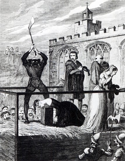 The Execution of Lady Jane Grey van George Cruikshank
