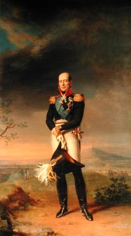 Portrait of Prince Mikhail Barclay de Tolly (1761-1818) van George Dawe