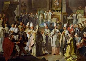 Die Bischofsweihe des Kurfürsten Clemens August durch Benedikt XIII.