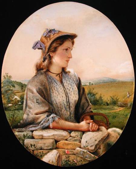 A Country Girl van George Goodwin Kilburne