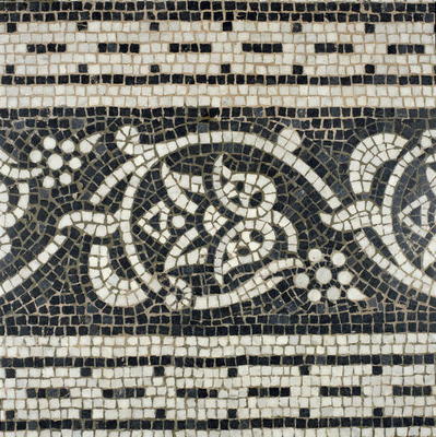 Detail of a floral floor pattern, c.1880 (mosaic) van George II Aitchison