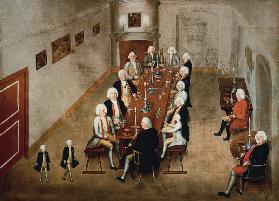 The smoking council of Frederick William I of Prussia, c.1737/8