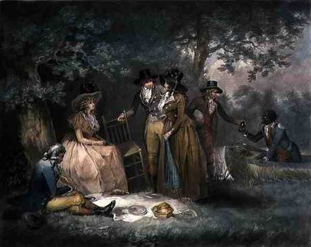 The Anglers' Repast, engraved by William Ward (1766-1826), pub. by J.R. Smith van George Morland