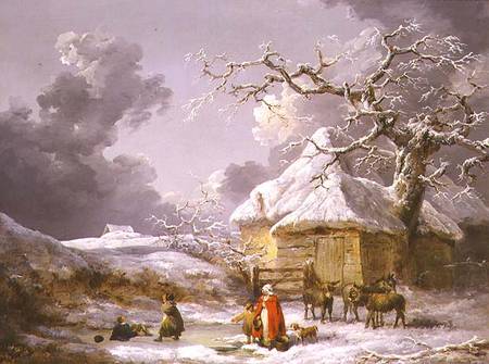 A Fall on the Ice van George Morland