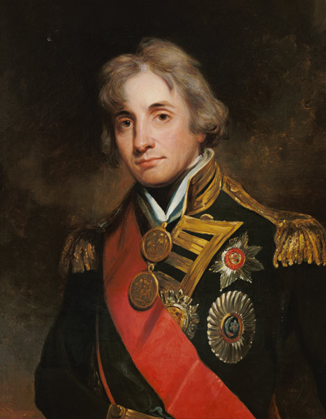 Portrait of Nelson (1758-1805) van George Peter Alexander Healy