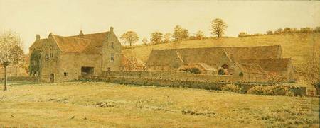 The Old Tithe Barn and Farm House near Bradford-on-Avon van George Price Boyce