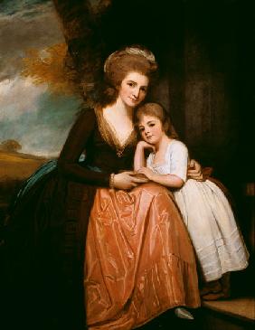 Portrait of Mrs Bracebridge and her daughter Mary