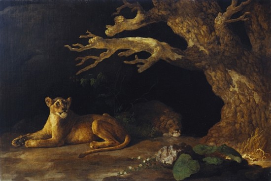 Lioness and Cave van George Stubbs