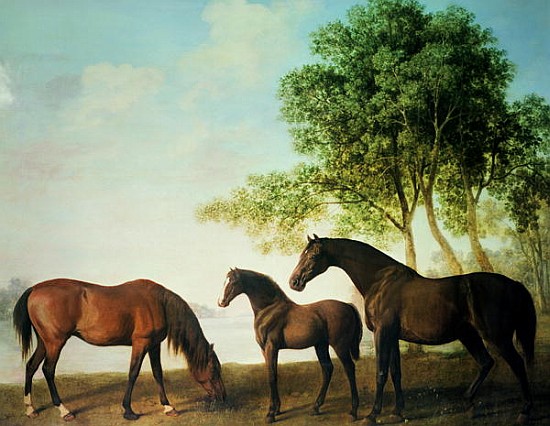 Shafto Mares and a Foal van George Stubbs