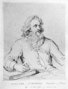 Abraham Symonds, after a portrait Sir Godfrey Kneller (pen & ink and wash on paper)