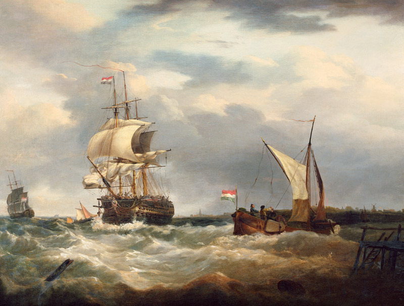Vessels off the Dutch Coast van George Webster