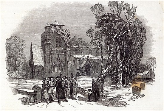 Christmas morning: Going to Church; engraved by W.J. Linton, from ''The Illustrated London News'', 2 van George Haydock Dodgson