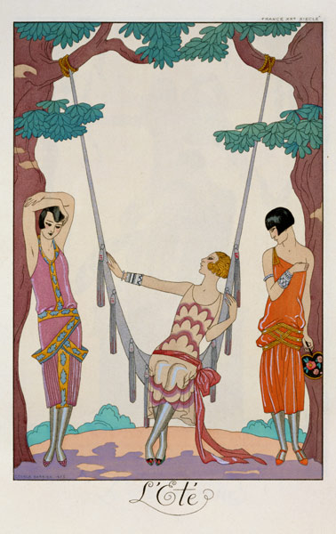 Summer, from 'Gazette du Bon Ton', 1925 van Georges Barbier